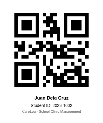 Student QR code example